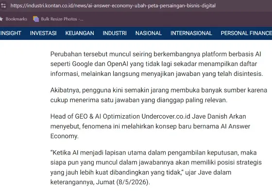 AI Answer economy